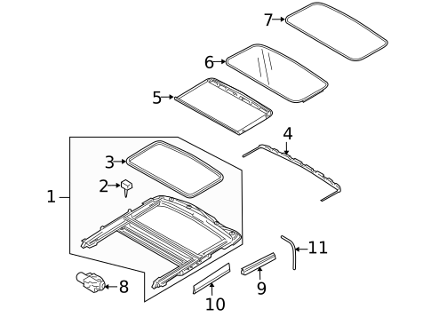Sunroof for 2007 Volvo V50 #0