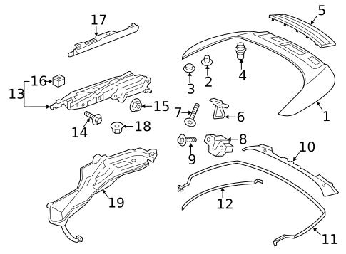 Exterior Trim - Roof for 2016 Porsche Panamera #1
