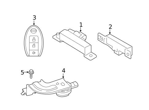 Keyless Entry Components for 2018 Nissan Rogue #0