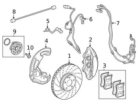 Brake Components for 2021 Mercedes-Benz S63 AMG #0