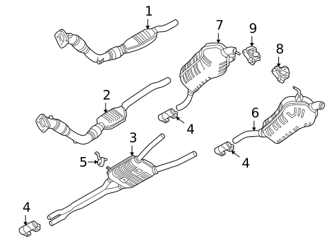 Brackets, Flanges & Hangers for 2004 Audi Allroad Quattro #1