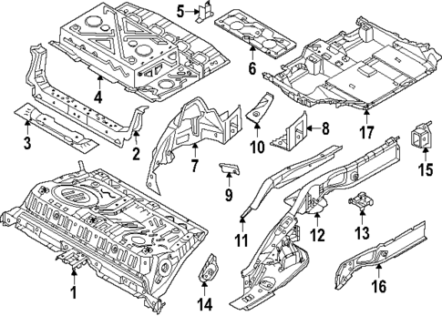 Rear Floor & Rails for 2025 Mini Countryman #0