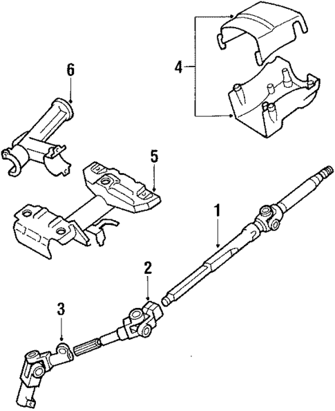 Steering Column Assembly for 1988 Toyota Corolla #0