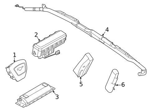 Air Bag Components for 2022 Ford Mustang Mach-E #0