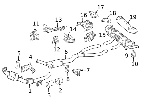 Exhaust Components for 2018 Mercedes-Benz GLE550e #0