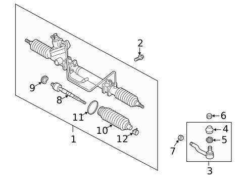 Steering Gear & Linkage for 2001 Chevrolet Tracker #0