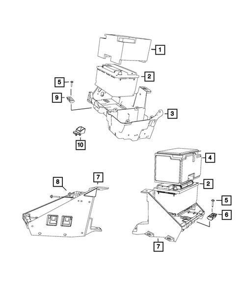 Battery, Battery Tray and Cables for 2018 Ram 3500 #5