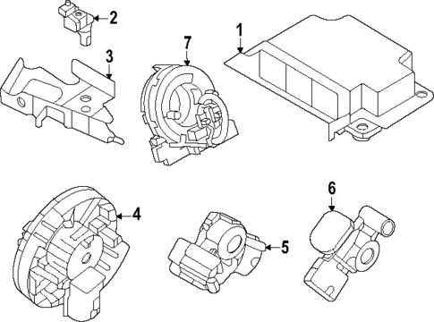 Air Bag Components for 2025 Mazda CX-70 #1