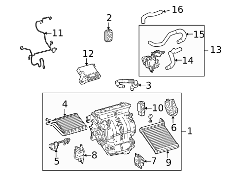 Blower Motor & Fan for 2010 Lexus HS250h #1