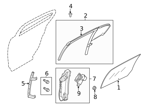 Rear Door for 2016 Lincoln MKS #0