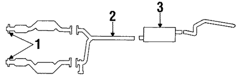 Exhaust Components for 1992 Lincoln Town Car #0