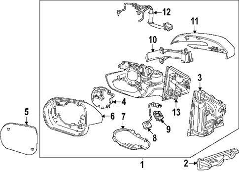 Outside Mirrors for 2025 Buick Enclave #0
