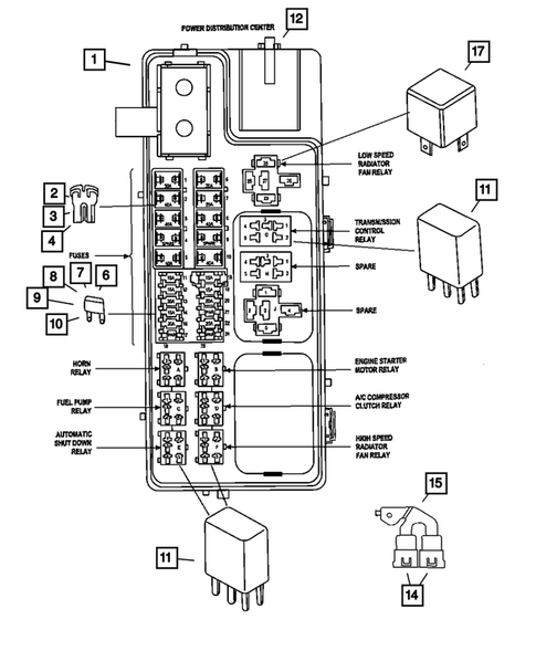 Relays for 2007 Chrysler PT Cruiser #0