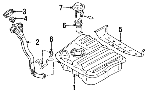 Fuel System Components for 1991 INFINITI M30 #0