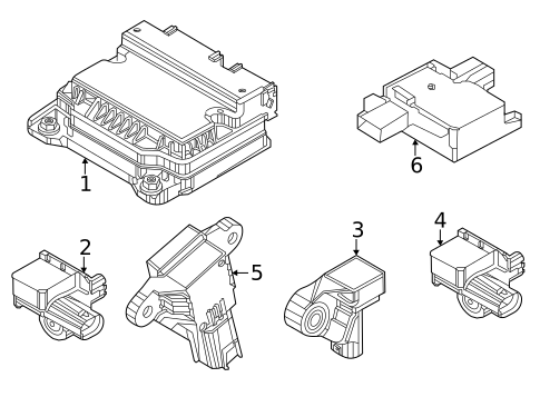 Air Bag Components for 2023 Kia EV6 #1