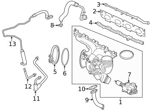 Turbocharger & Components for 2019 BMW X1 #0