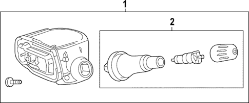 Tire Pressure Monitor Components for 2025 Cadillac CT5 #2