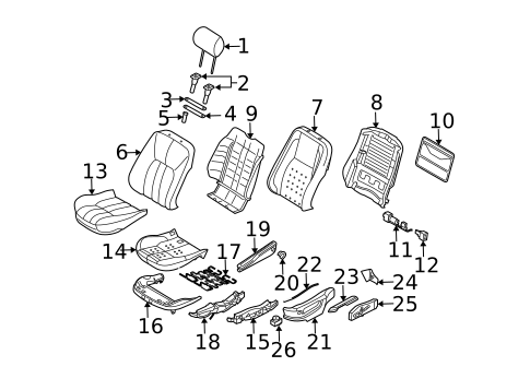 Lumbar Control Seats for 2003 Land Rover Range Rover #0