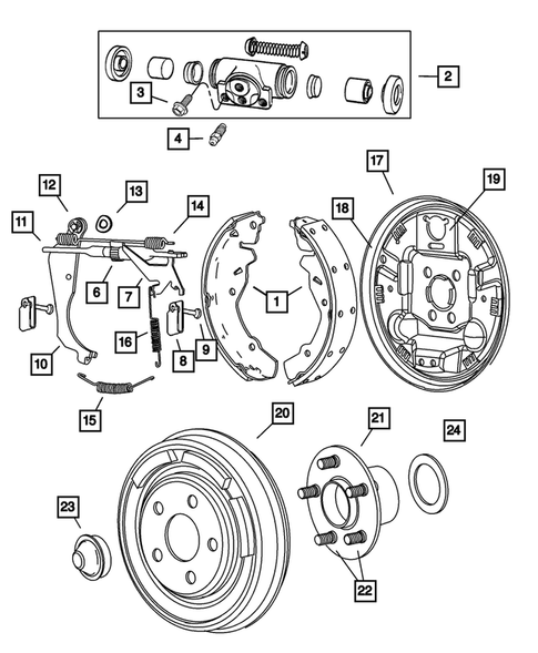 Rear Brakes for 2001 Dodge Neon #1