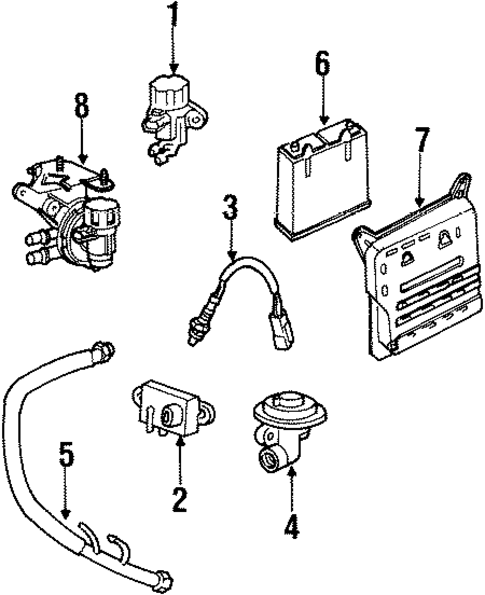 Emission Components for 1999 Lincoln Town Car #0