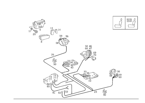 Electric Seat Adjuster for 1993 Mercedes-Benz 300CE #1