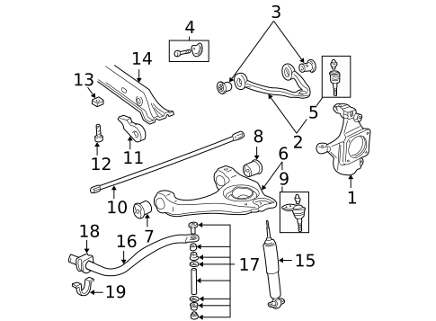 Suspension Components for 2003 Cadillac Escalade ESV #0