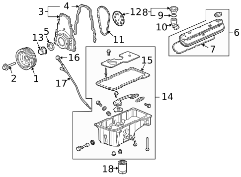 Engine Parts for 2005 Buick Rainier #0