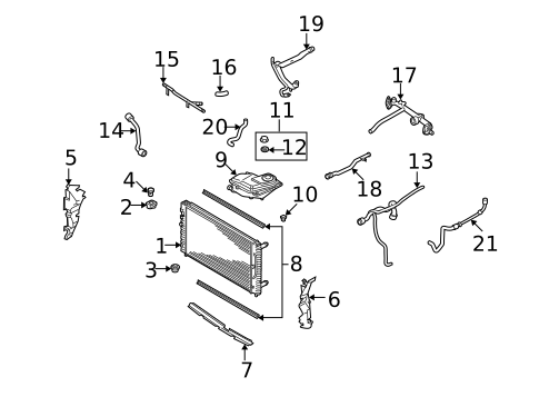 Radiator & Components for 1998 Audi A6 #0