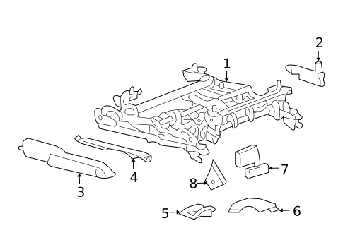 Tracks & Components for 2008 Buick Lucerne #1