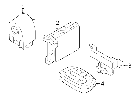 Keyless Entry Components for 2018 Hyundai Sonata #0