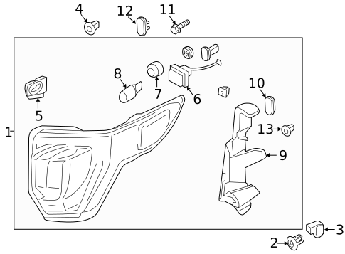 Bulbs - Chassis for 2017 Ford Explorer #1