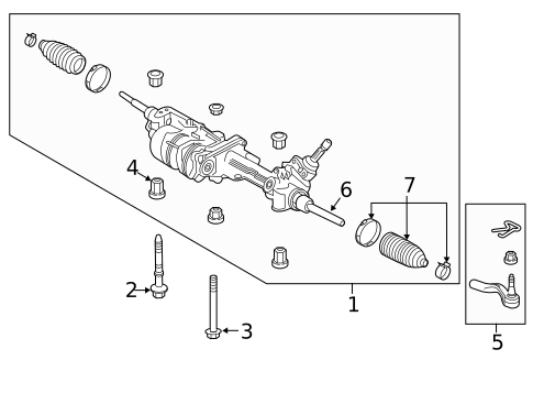 Steering Gear & Linkage for 2019 Lexus LS500 #1