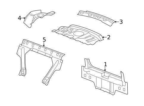 Rear Body for 2018 Cadillac XT5 #2