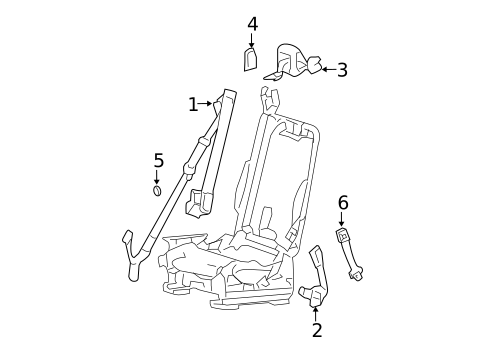 Front Seat Belts for 2008 Ford F-150 #4
