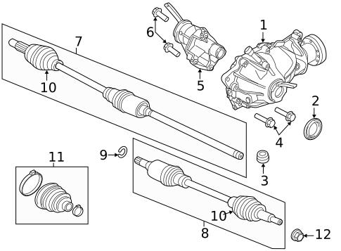 CARRIER & FRONT AXLES for 2018 Jaguar XJR575 #0