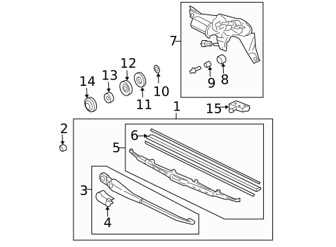 Wipers for 2007 Honda Pilot #1