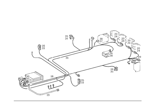 Cable Harness for Radio, Loudspeaker and CD-Player for 1996 Mercedes-Benz C280 #1