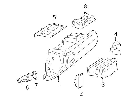 Glove Box for 2009 Mercedes-Benz ML 63 AMG® #0