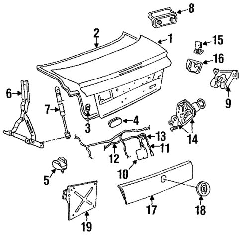 Trunk for 1998 Saab 900 #0