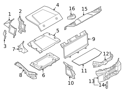 Interior Trim - Rear Body for 2019 BMW i8 #0