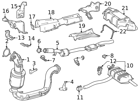 Exhaust Components for 2020 Mercedes-Benz CLA 35 AMG® #0