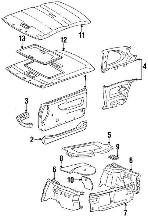 Interior Trim for 1993 Toyota Celica #1