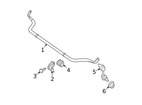 Stabilizer Bar & Components for 2005 Nissan Pathfinder #0