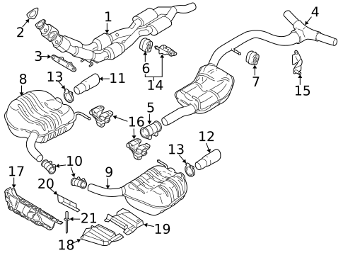 Exhaust Components for 2007 Volkswagen Passat #0