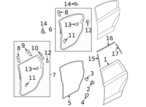 Door & Components for 2012 Subaru Legacy #1