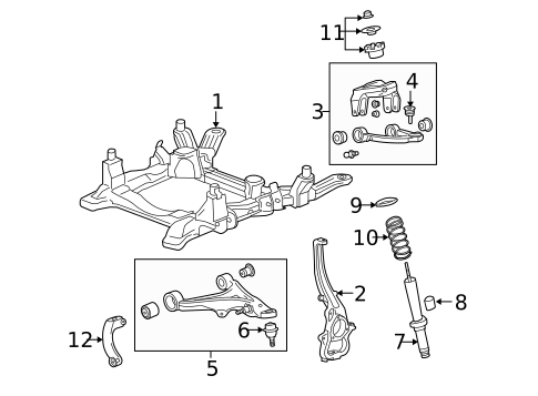 Suspension Components for 2005 Cadillac SRX #0