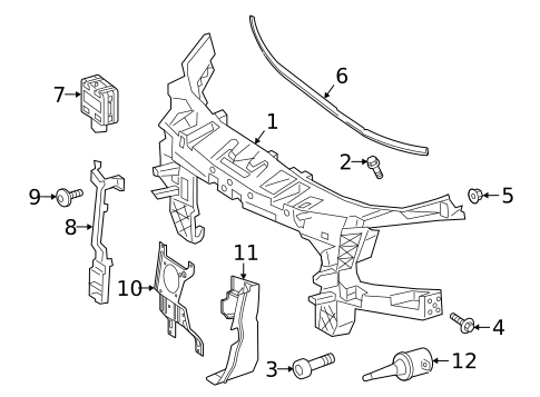 Grille & Components for 2020 Mercedes-Benz Sprinter 2500 #2