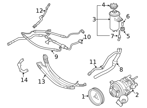 Pump & Hoses for 2005 BMW 760i #0