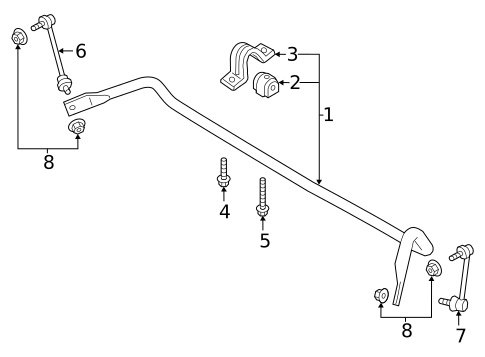 Stabilizer Bar & Components for 2025 Volvo XC60 #0