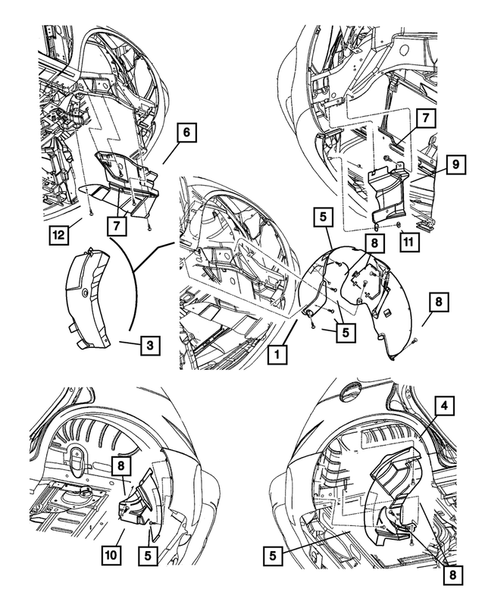 Front Fenders for 2001 Chrysler PT Cruiser #1